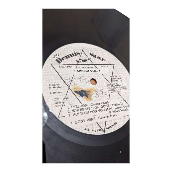 Dennis Star Presents Labrish Vol 3 Various Artist Vinyl Record LP‎ Jamaica - Picture 4 of 5